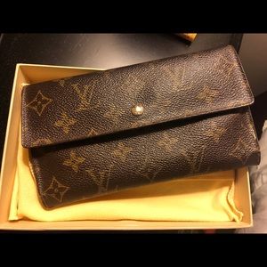 Authentic Louis Vuitton flap wallet